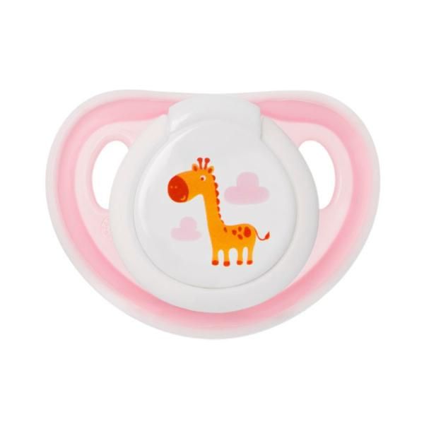 Пустышка силиконовая ортодонтическая бабочка с кольцом от 6 мес. Мир Детства, 1 шт