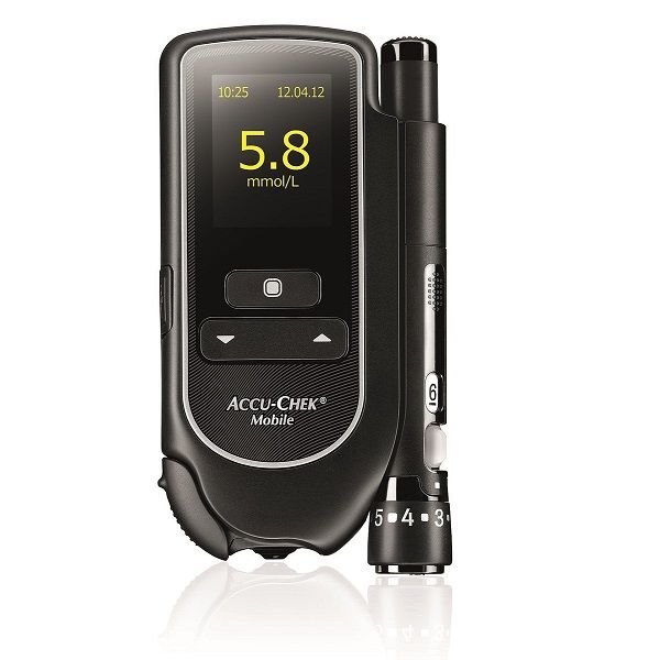 Глюкометр определение уровня  глюкозы в сыворотке крови, Accu-Chek®Mobile