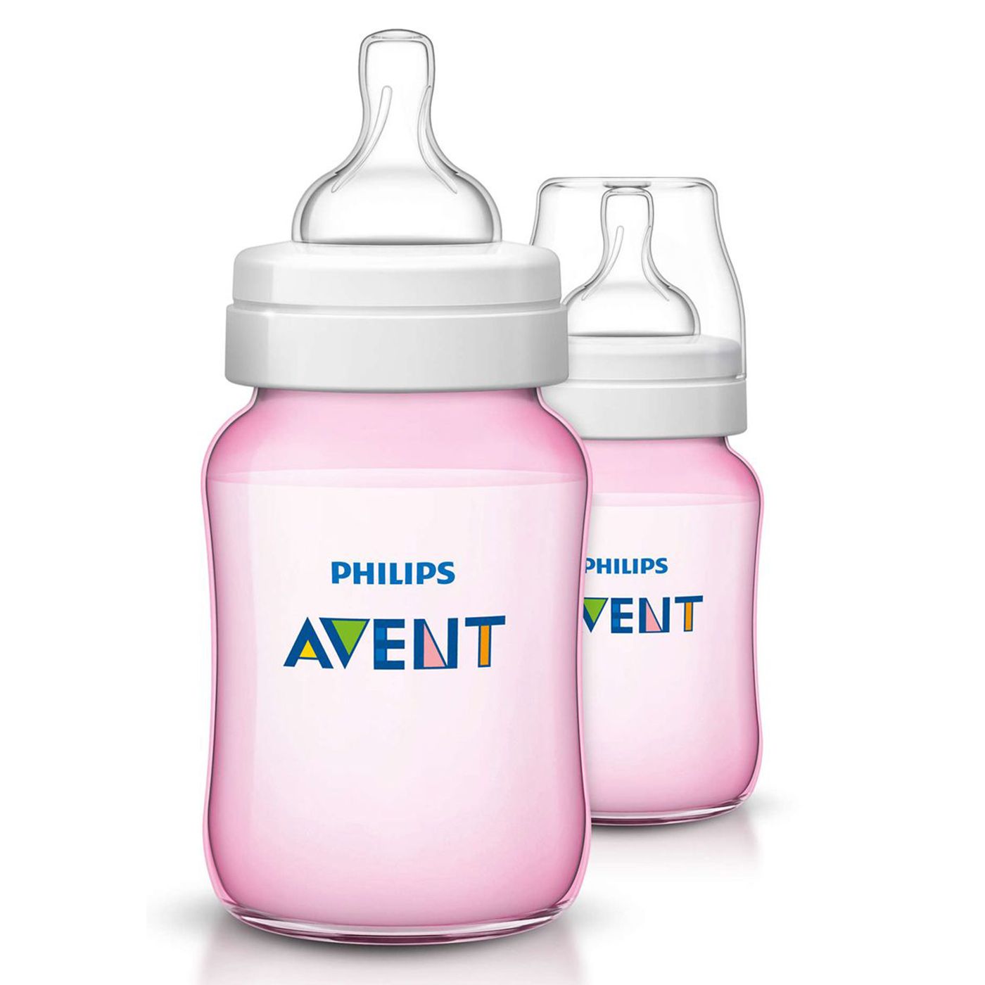 Бутылочки для кормления серии Classic+ розовые Philips Avent, 260 мл 2 шт
