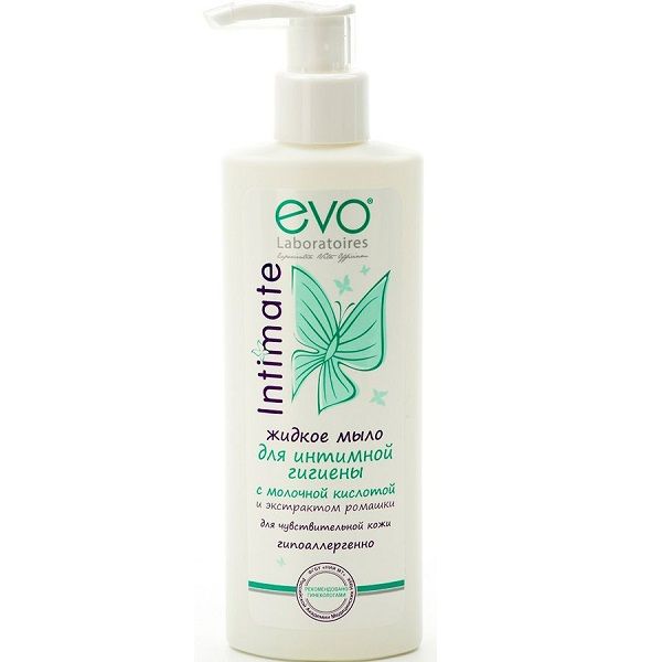 Жидкое мыло для интимной гигиены Evo с молочной кислотой и ромашкой, 200 мл