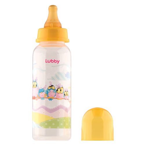 Бутылочка с соской веселые животные от 0 месяцев Lubby, 250 мл