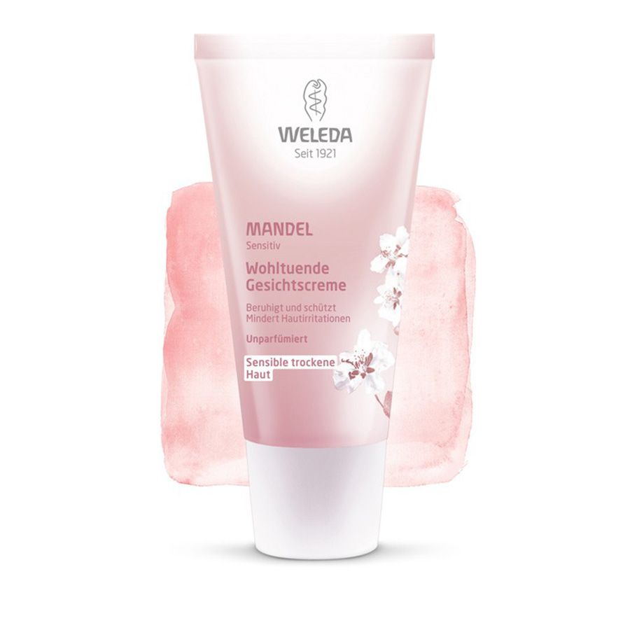 Крем-уход для лица миндальный деликатный питающий Weleda, 30 мл