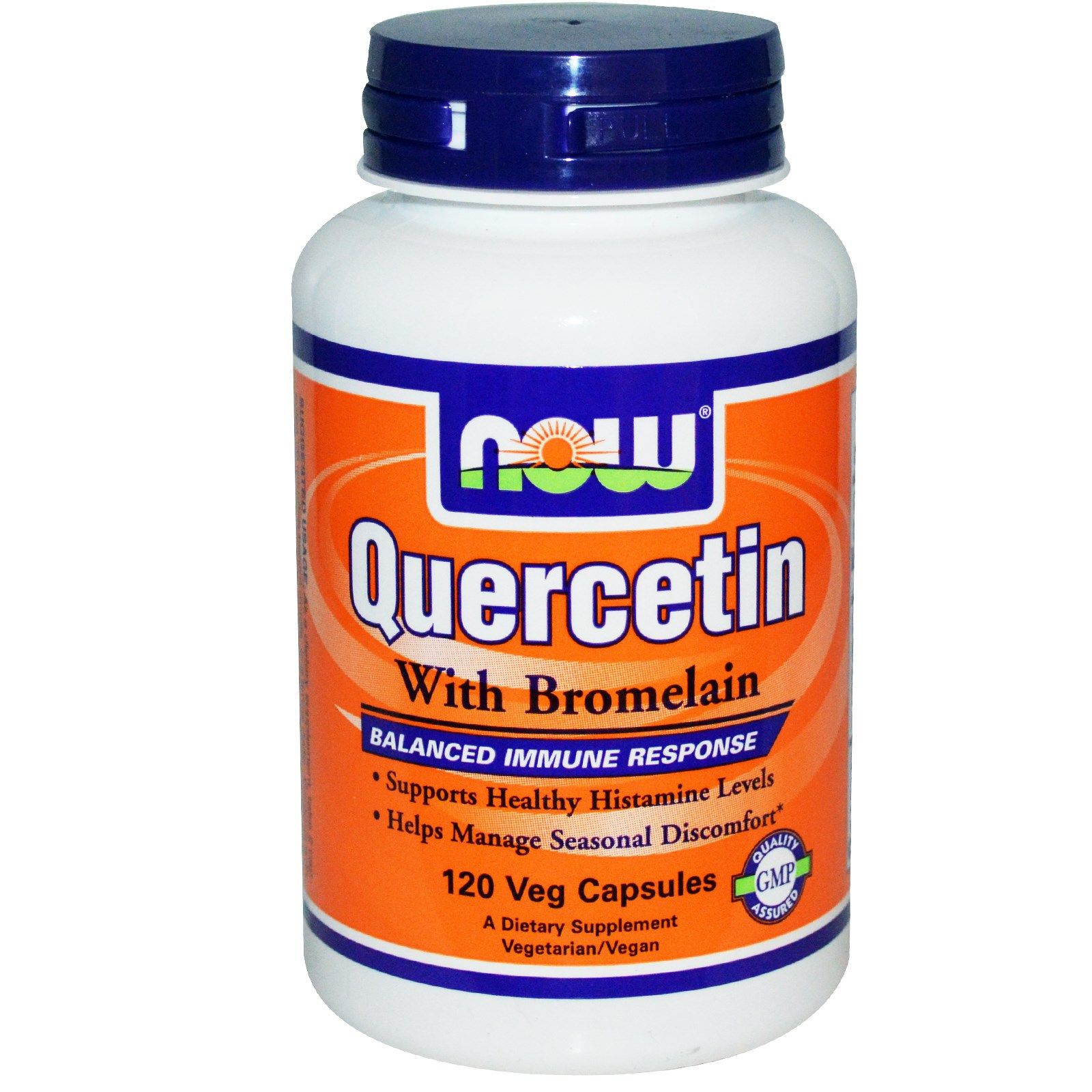 Quercetin-Bromelain, Антиоксидант и антигистаминное средство, Now Foods, 120 капсул