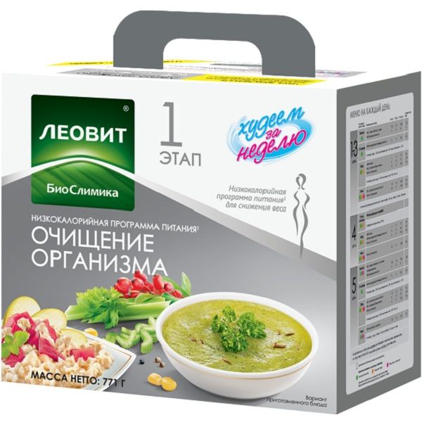 Программа питания Леовит Очищение организма Худеем за неделю, 771 г