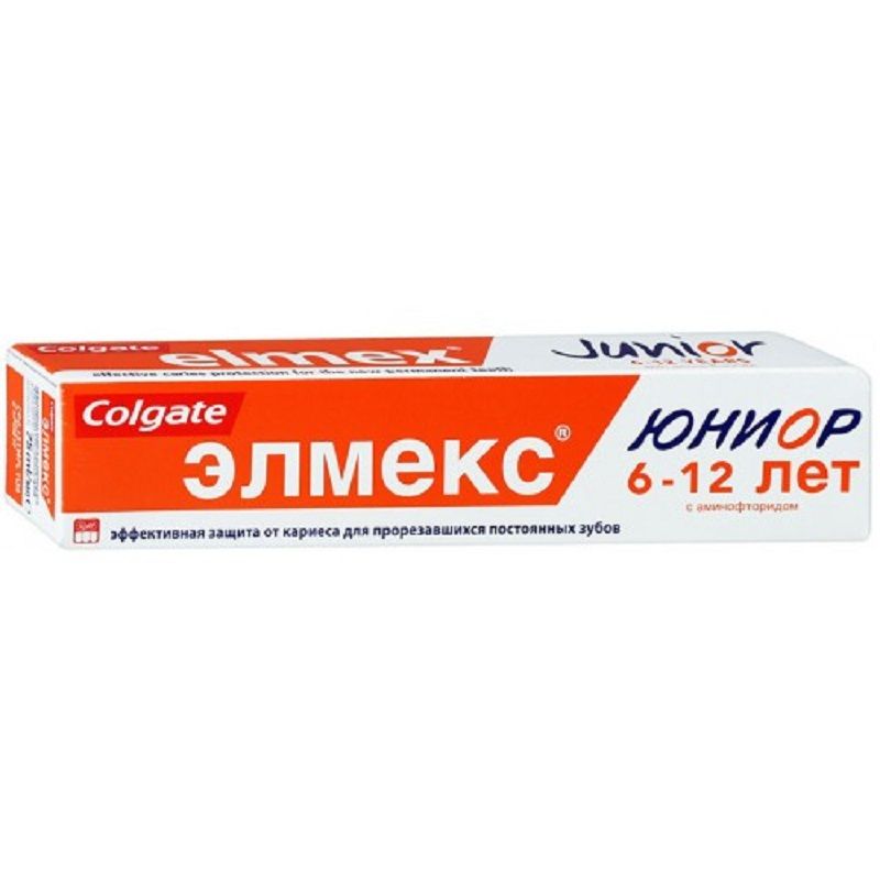Зубная паста юниор от 6 до 12 лет Colgate Elmex , 75 мл