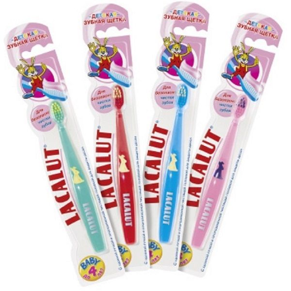 Детская зубная щетка до 4 лет Lacalut Baby