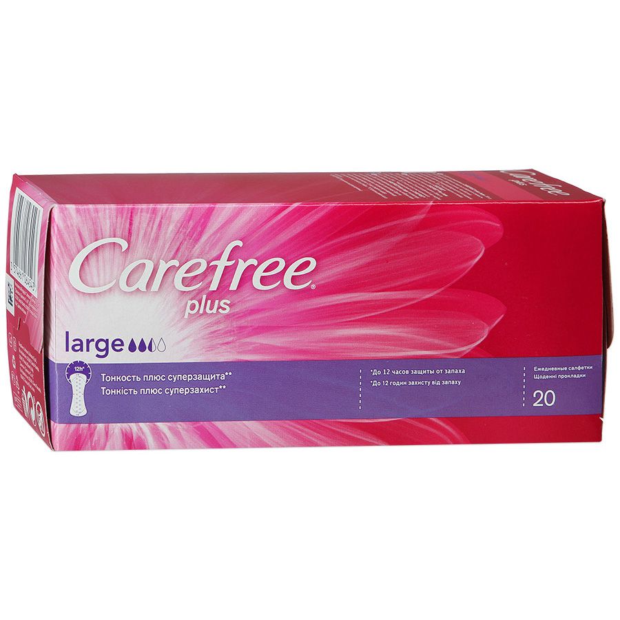 Ежедневные салфетки Carefree Plus Large, 20 шт