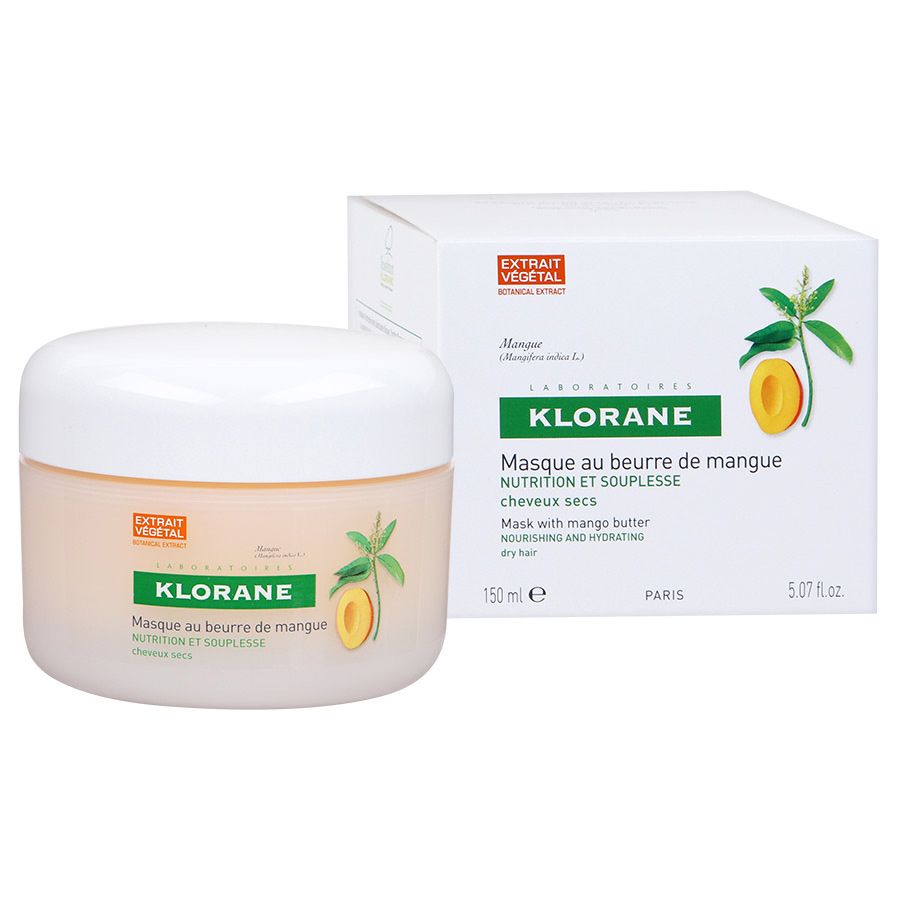 Маска с маслом манго питательно-восстанавливающая Klorane, 150 мл