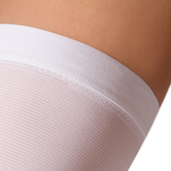 Чулки противоэмболические I класс компрессии 18-22 mmHg белые B.Well JW-214 размер 5