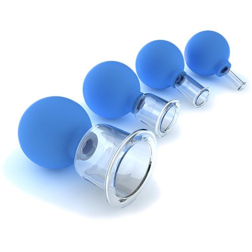 Банки сухие вакуумные антицеллюлитные косметические Альпина пласт, 4 шт