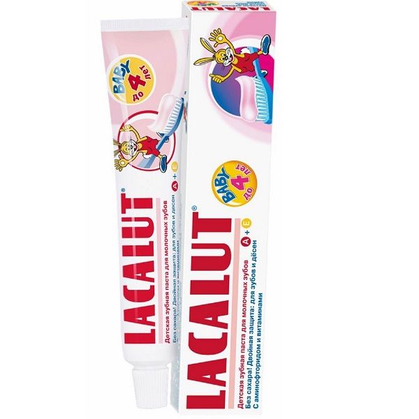 Детская зубная паста для молочных зубов Lacalut Baby до 4 лет, 50 мл