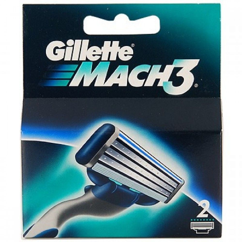 Сменные кассеты mach3 Gillette, 2 шт
