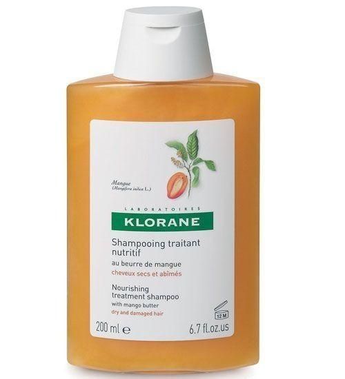 Шампунь с маслом манго для сухих поврежденных волос Klorane, 200 мл