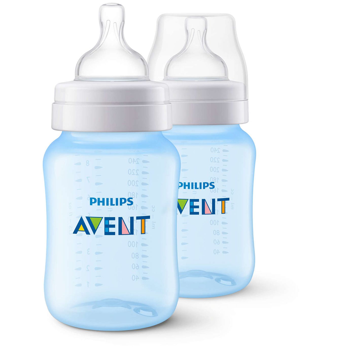 Бутылочка для кормления Classic+ голубая Philips Avent, 260 мл 2 шт