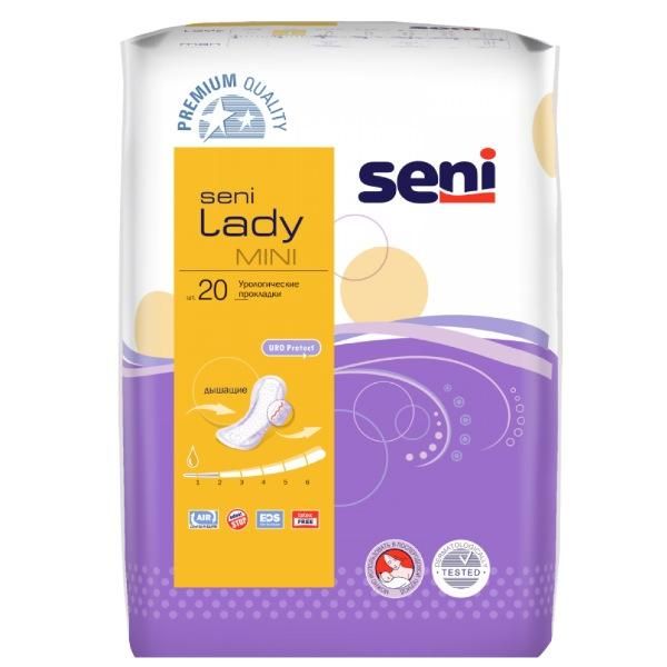Прокладки lady mini plus урологические Seni, 20 шт
