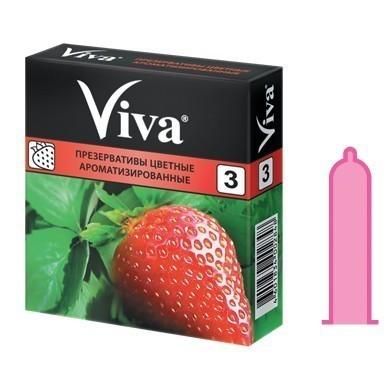 Презервативы цветные ароматизированные Viva, 3 шт