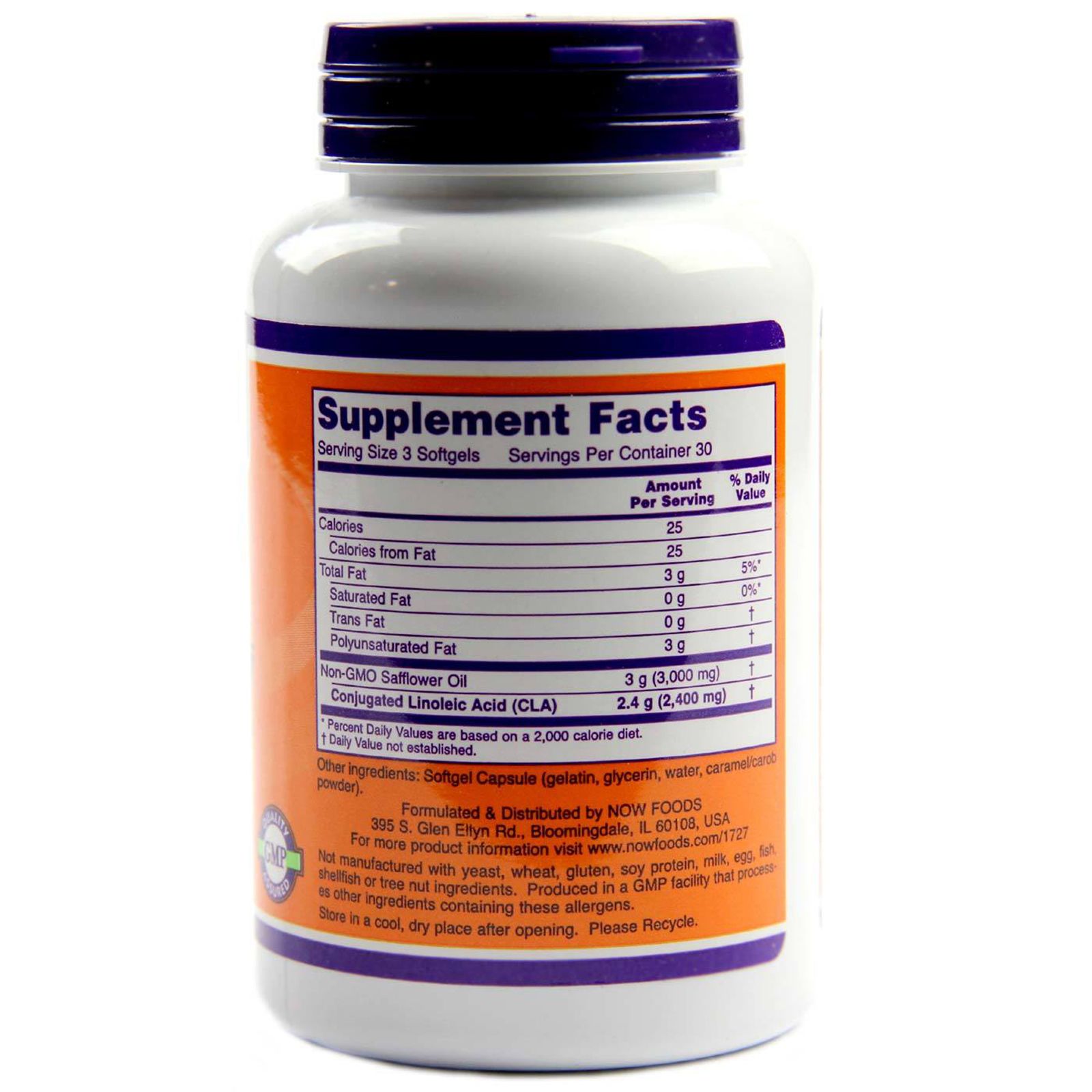 CLA, КЛК, Now Foods, 800 мг, 90 капсул