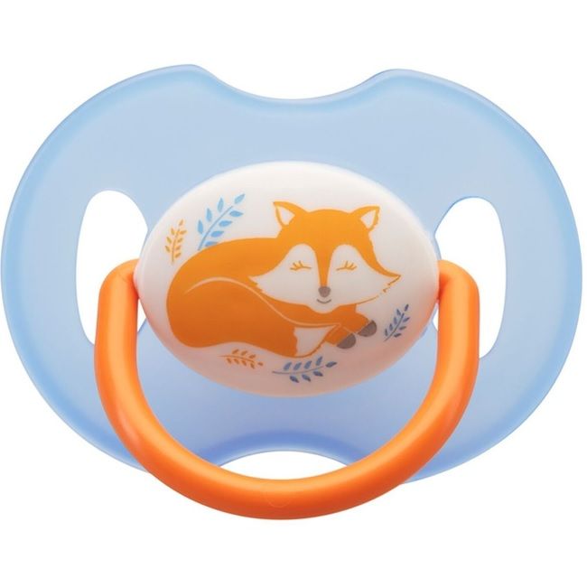 Пустышка силиконовая каплевидная "Лисенок" Курносики от 0 месяцев 13076