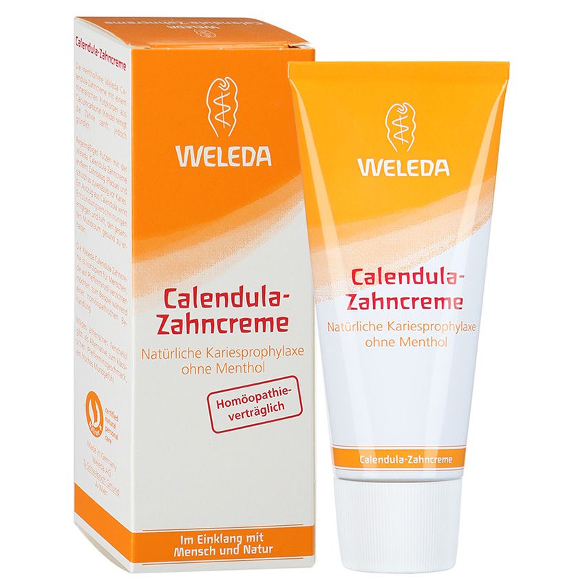 Зубная паста без запаха мяты с календулой Weleda, 75 мл