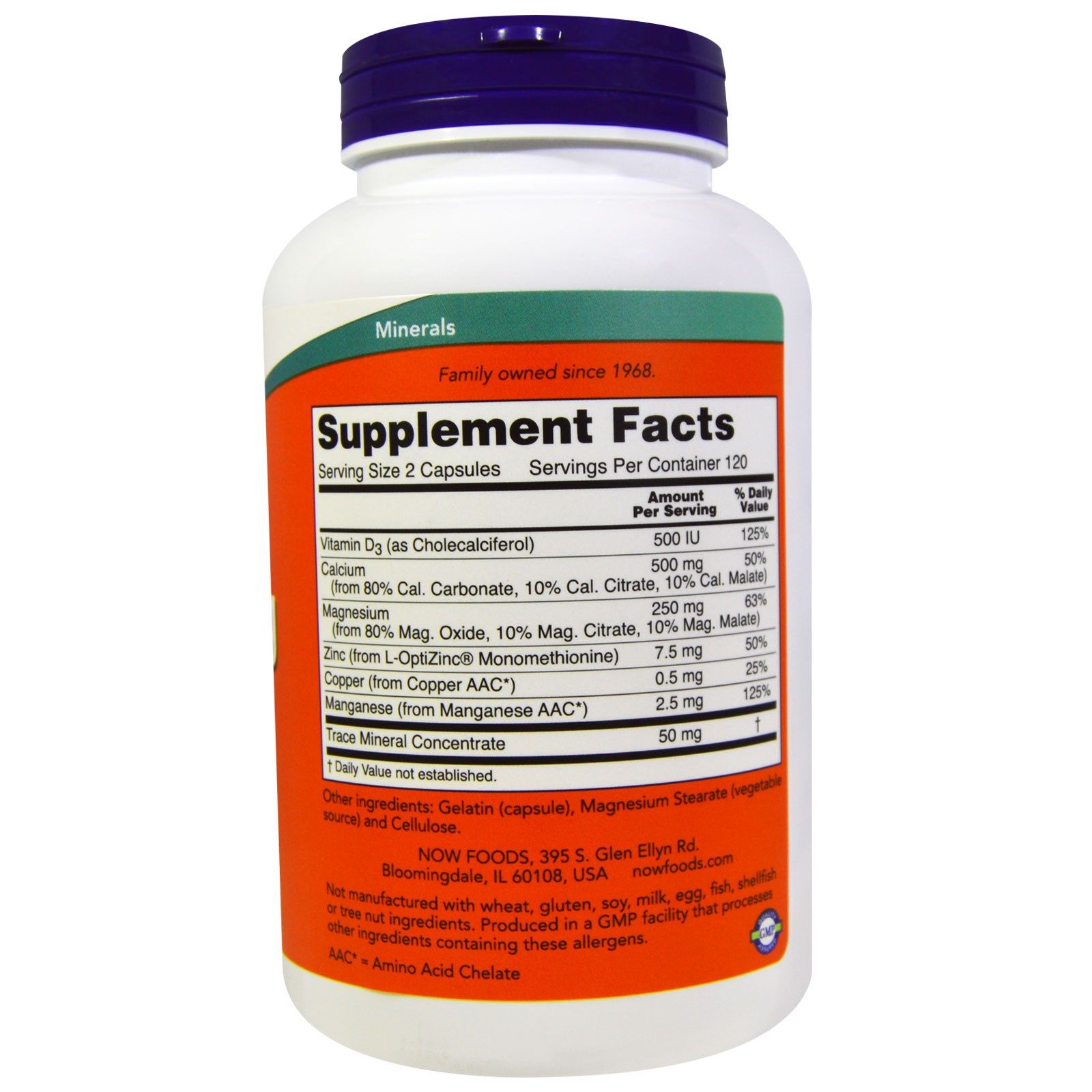 Нау Фудс  Кальций и магний  Cal-Mag Now Foods 120 капсул, 1000 мг