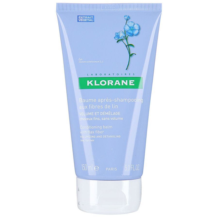 Бальзам-кондиционер с экстрактом льняного волокна Klorane, 150 мл