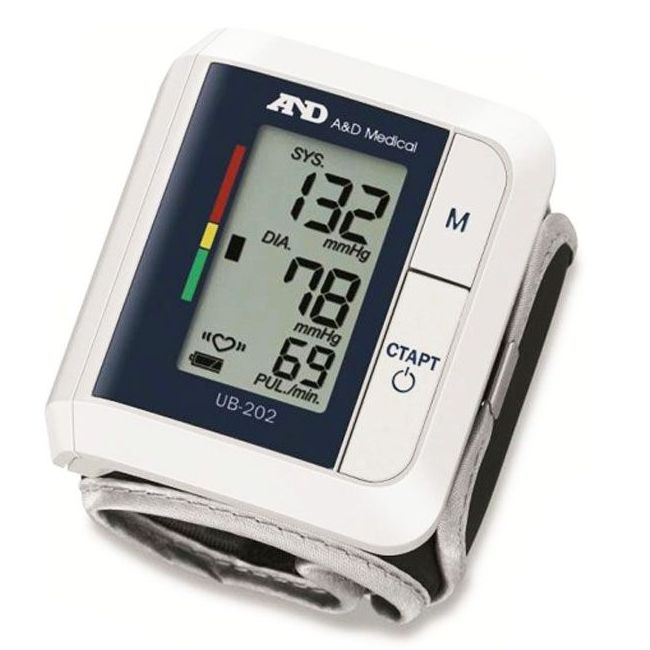 Тонометр ub-202 автоматический для измерения давления на запястье A&D, 1 шт