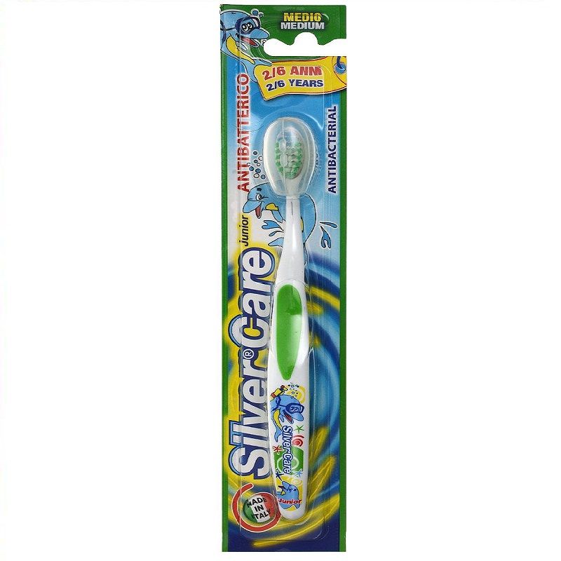 Зубная щетка для детей Junior серебряная защита Silver Care от 2 до 6 лет, 1 шт