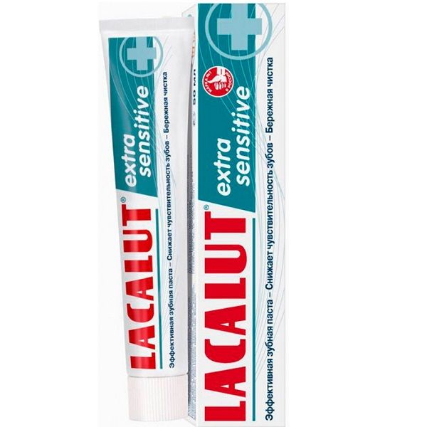 Зубная паста для чувствительных зубов Lacalut Extra Sensitive, 50 мл