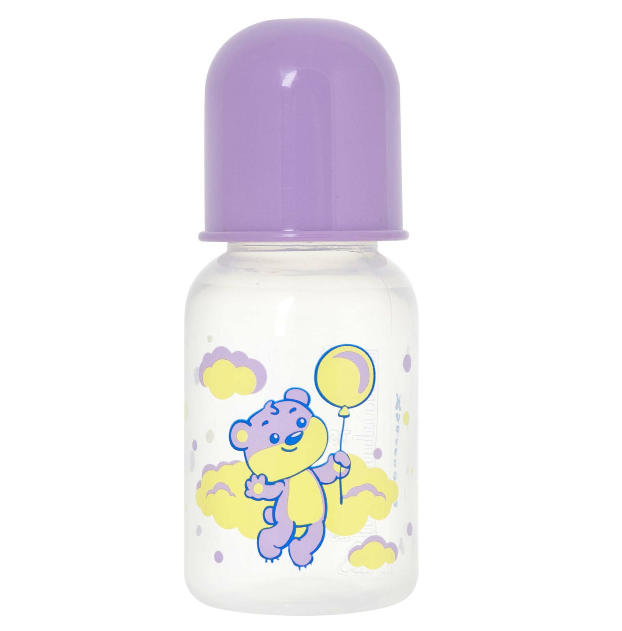 Бутылочка полипропиленовая с латексной соской мои любимые жтвотные Курносики, 125 мл