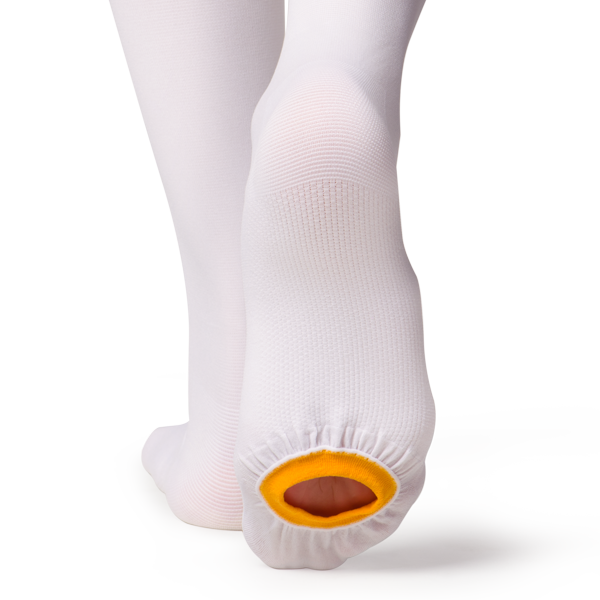 Чулки противоэмболические I класс компрессии 18-22 mmHg белые B.Well JW-214 размер 5