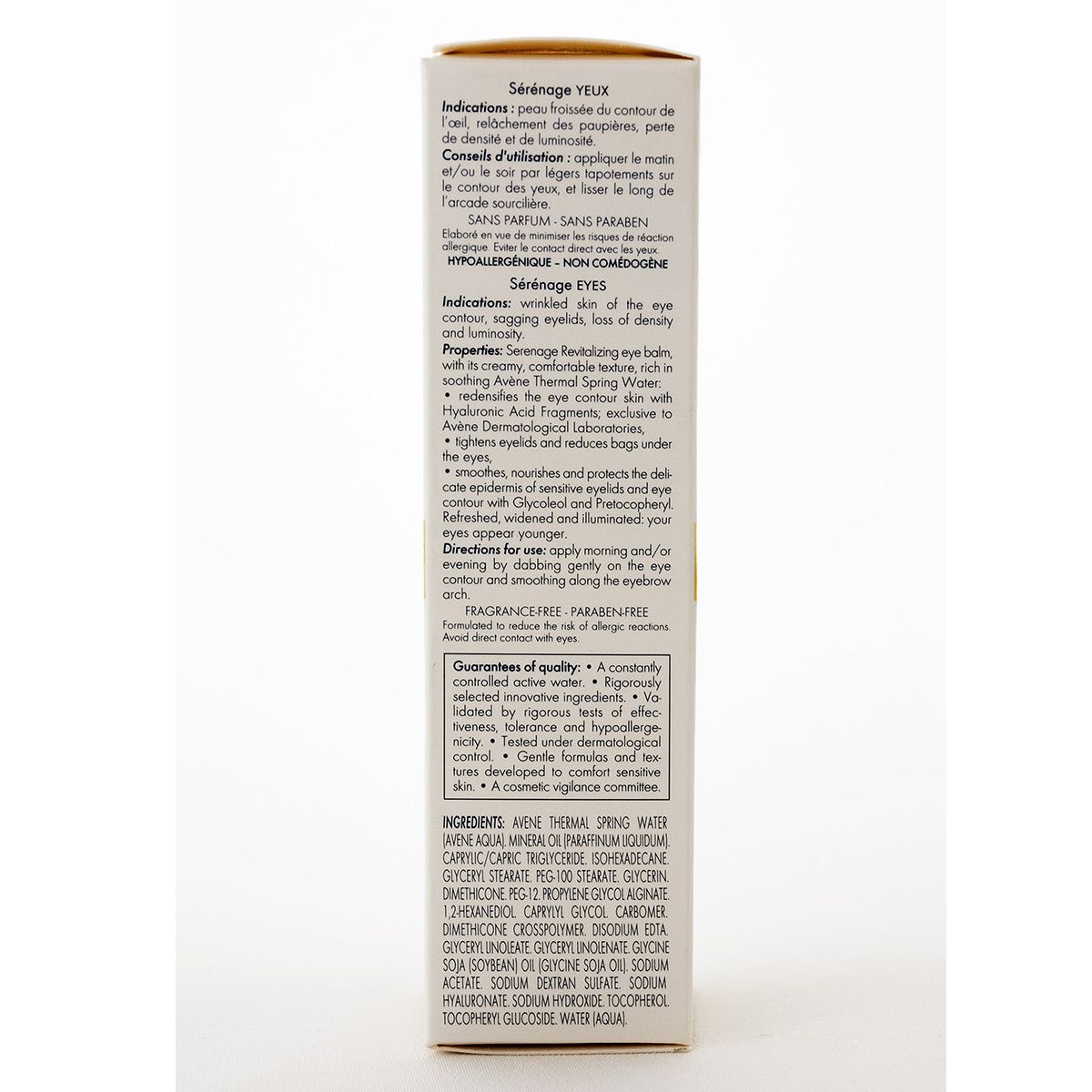 Восстанавливающий бальзам Serenage для контура глаз Avene, 15 мл