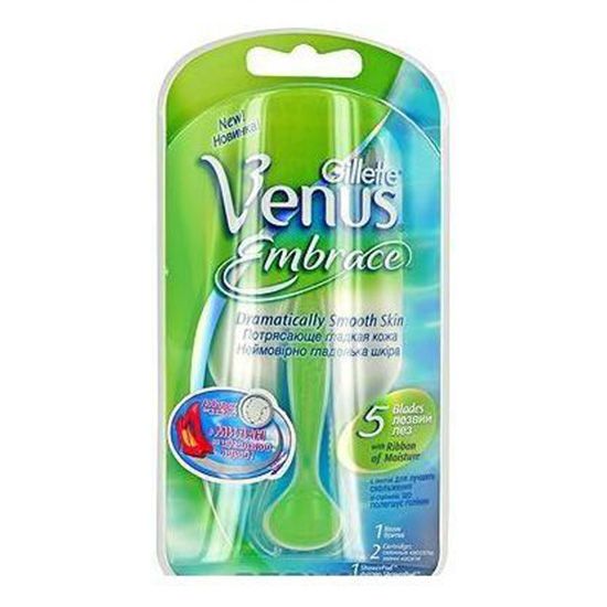 Бритва venus embrace с 2-мя кассетами и бритвенным компактом Gillette