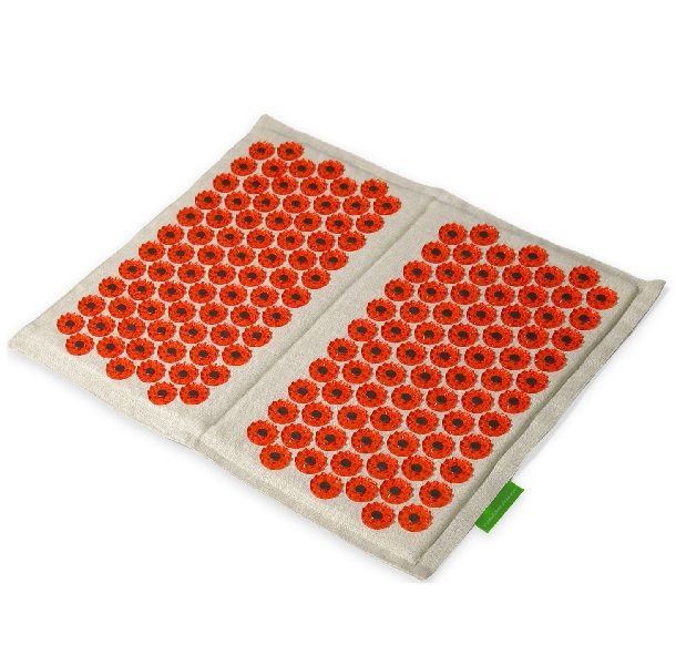 Тибетский аппликатор Кузнецова на мягкой подложке для ступней, красный коврик