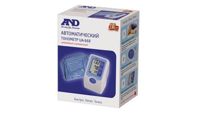 Тонометр ua-668 автоматический с адаптером A&D, 1 шт