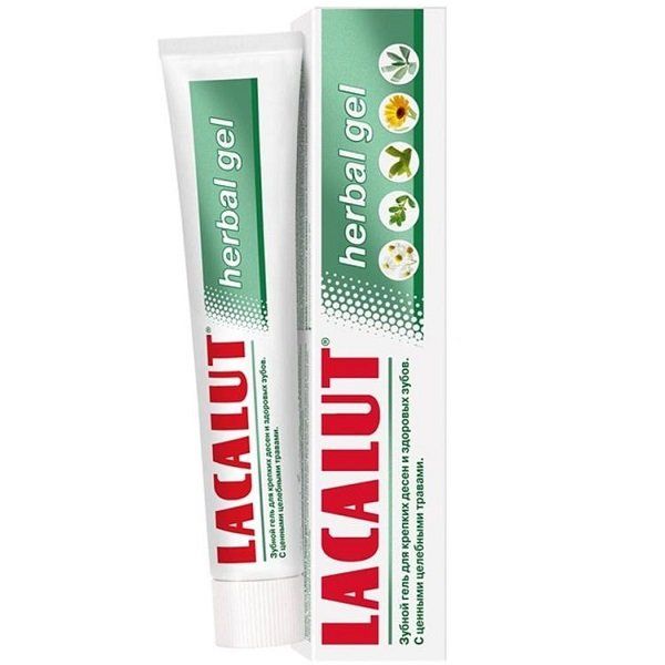 Зубной гель с ценными целебными травами Lacalut Herbal, 50 мл
