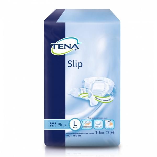 Подгузники Slip Plus для взрослых L Tena, 10 шт