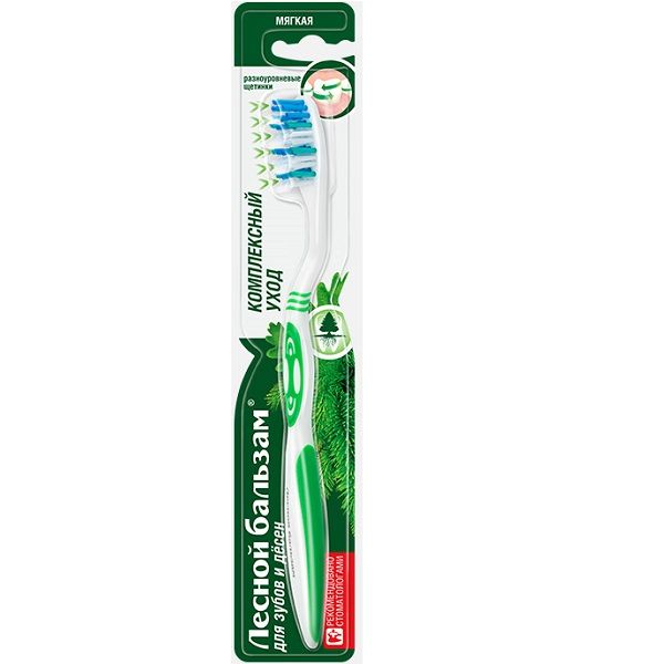Зубная щетка Лесной бальзам комплексный уход за зубами при ослабленных деснах
