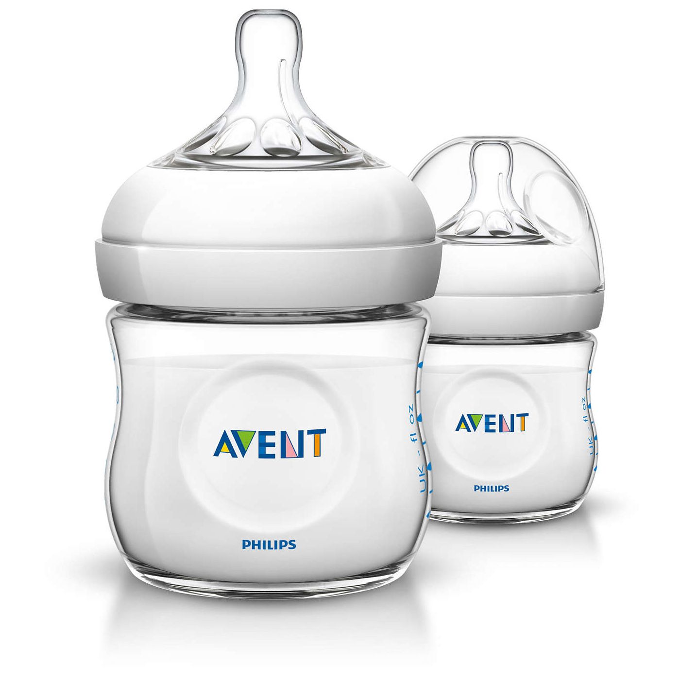 Бутылочка серии Natural с силиконовой соской Philips Avent, 125 мл, 2 шт.