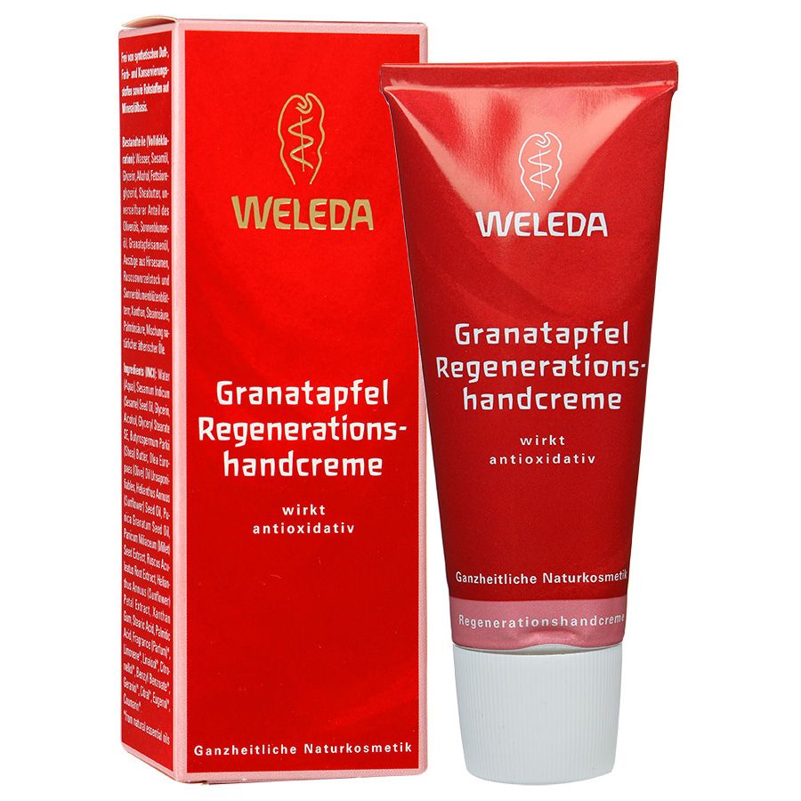 Крем для рук восстанавливающий гранатовый Weleda, 50 мл