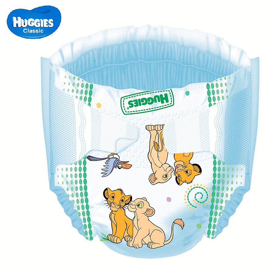 Подгузники Classic 4-9 кг (размер 3) Huggies, 16 шт