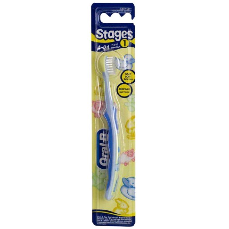 Зубная щетка для детей Pro-Expert Stages-1 от 4 до 24 мес. мягкая Oral-B, 1 шт