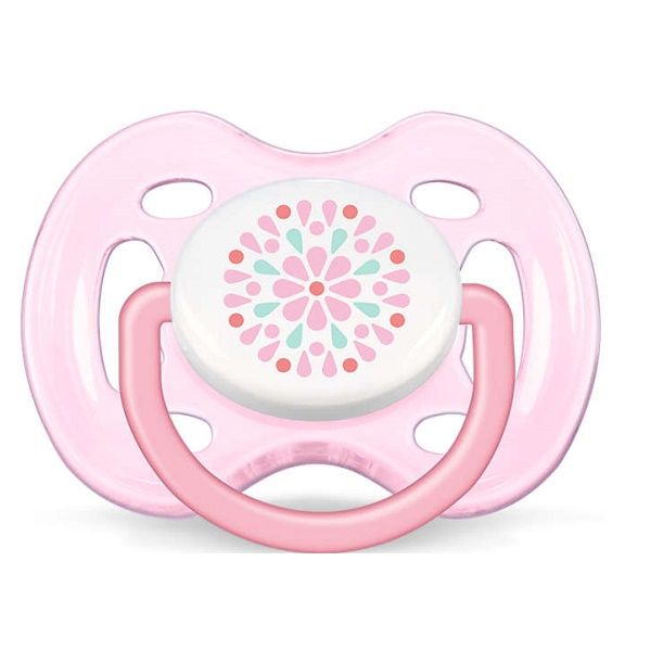 Силиконовая пустышка AVENT Freeflow для девочек 0-6 мес. (2 шт. в упаковке) SCF180/26