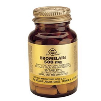 Солгар Бромелайн 500 мг  Cпособствует пищеварению Solgar  500 мг, 30 таблеток