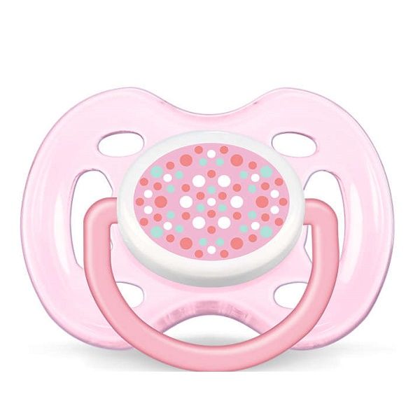 Силиконовая пустышка AVENT Freeflow для девочек 0-6 мес. (2 шт. в упаковке) SCF180/26