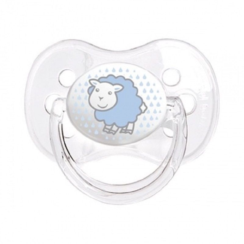 Пустышка силиконовая круглая Transparent 0-6 мес. Canpol Babies, 1 шт