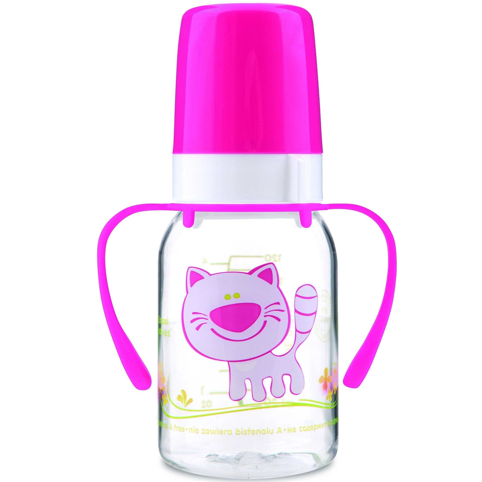 Бутылочка для кормления с силиконовой соской 3+ Canpol babies Cheerful animals, 120 мл