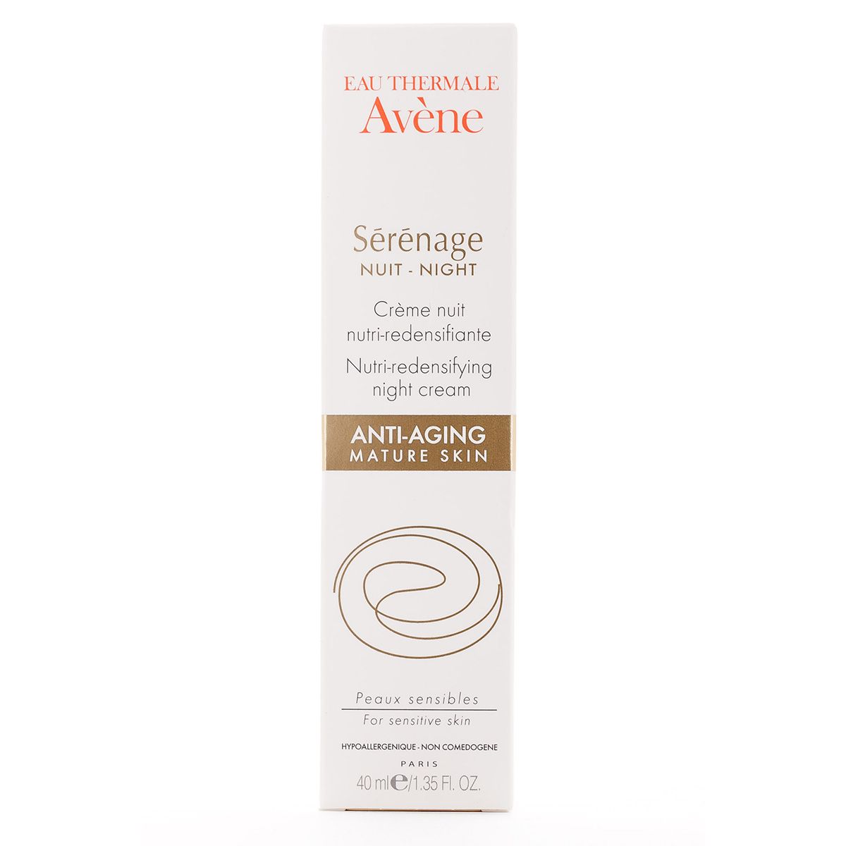 Ночной крем Sеrеnage от морщин для зрелой кожи лица и шеи Avene, 40 мл