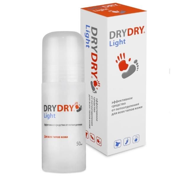 Средство от обильного потоотделения Dry Dry Light, 50 мл