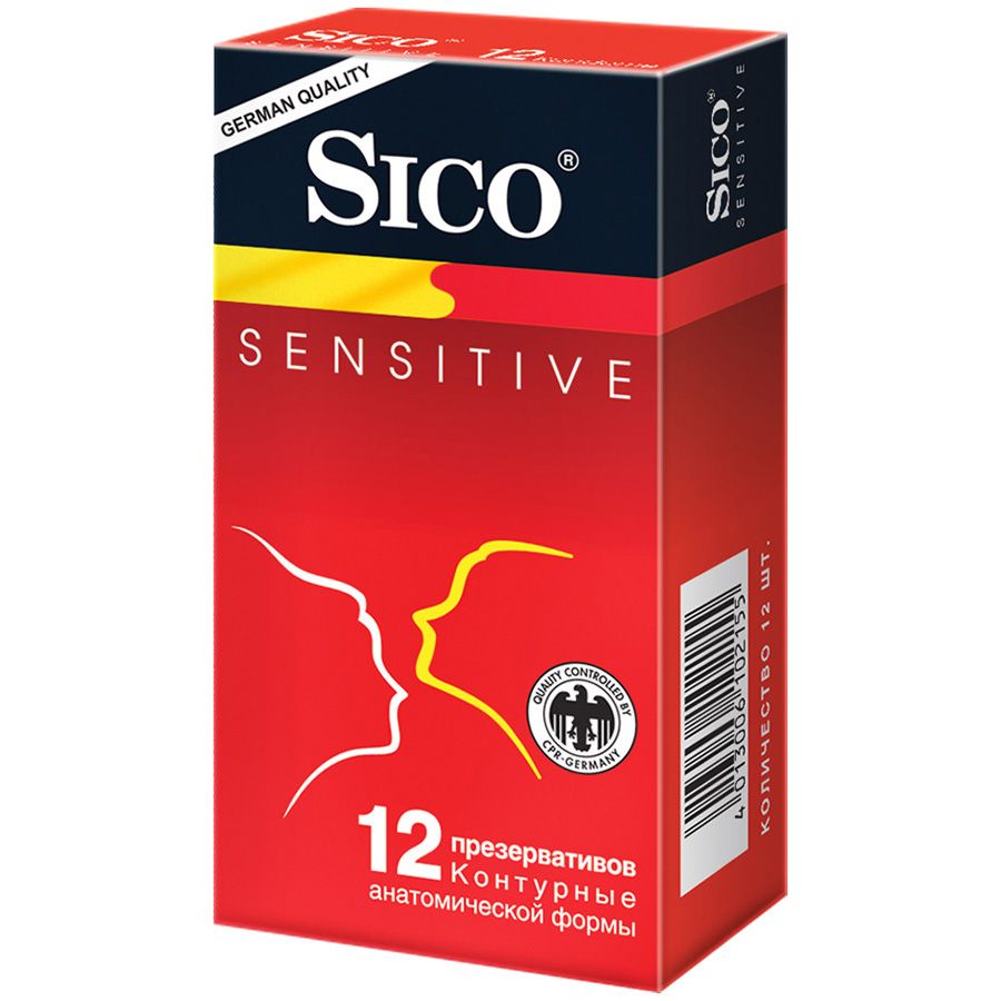 Презервативы sensitive сверхчувствительные контурные Sico, 12 шт