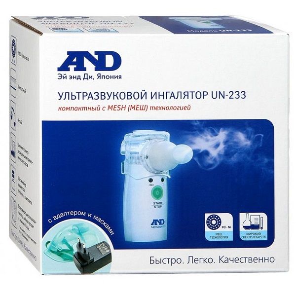 Ультразвуковой ингалятор A&D UN-233 AC-M (небулайзер)